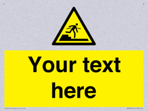 Custom warning Submerged step or steps